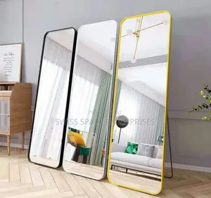 Modern Full-Length Standing Body Mirror With Metal Frame
