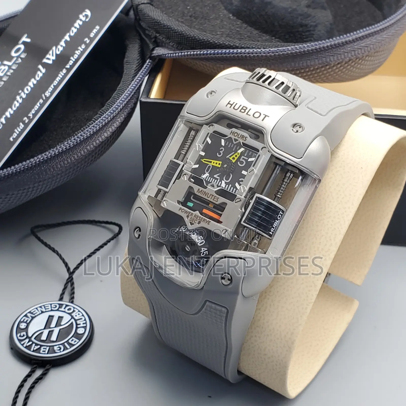 High Version *Hublot Geneve Mp3 Rubber Strap Watch