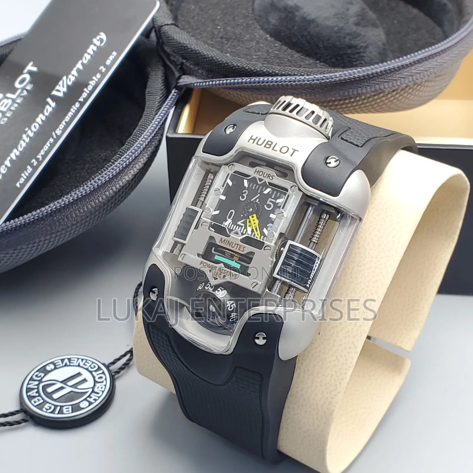 High Version *Hublot Geneve Mp3 Rubber Strap Watch