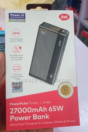 27,000mAh 65W Itel Power Bank A1980