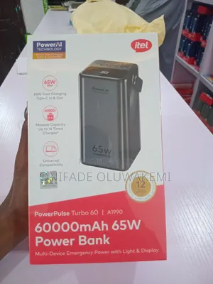 60,000mAh 65W Itel Power Bank A1990