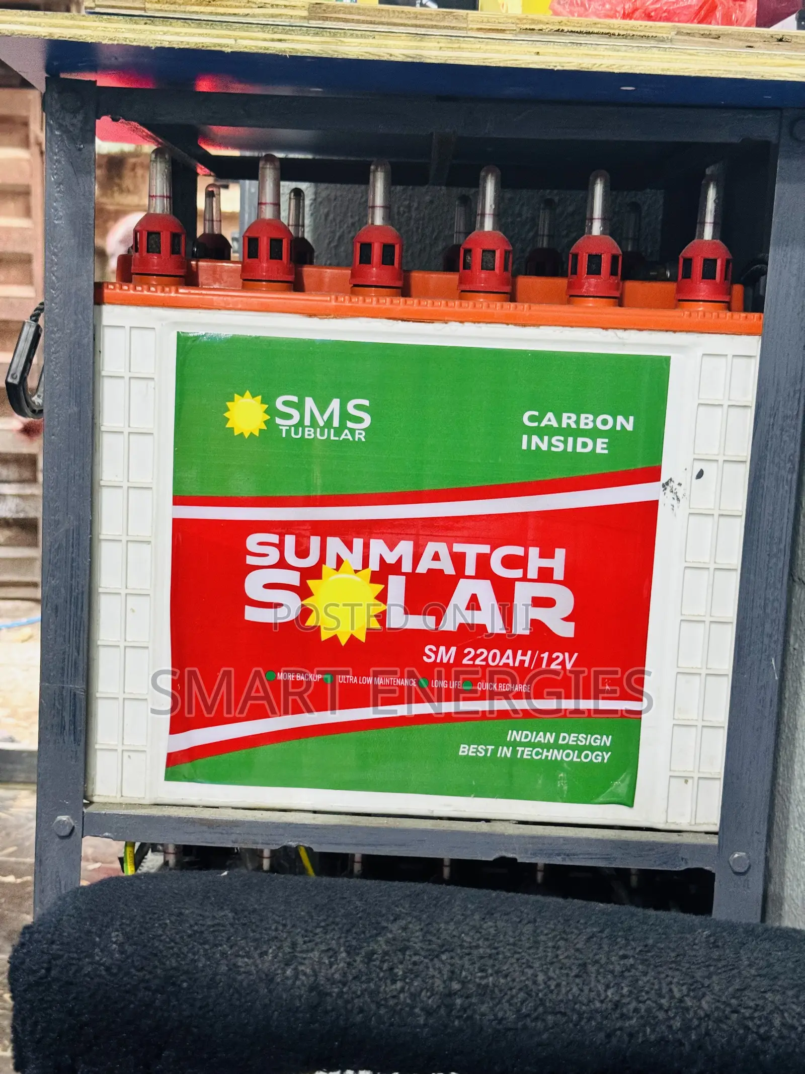 SMS 220Ah Tall Tubular Battery