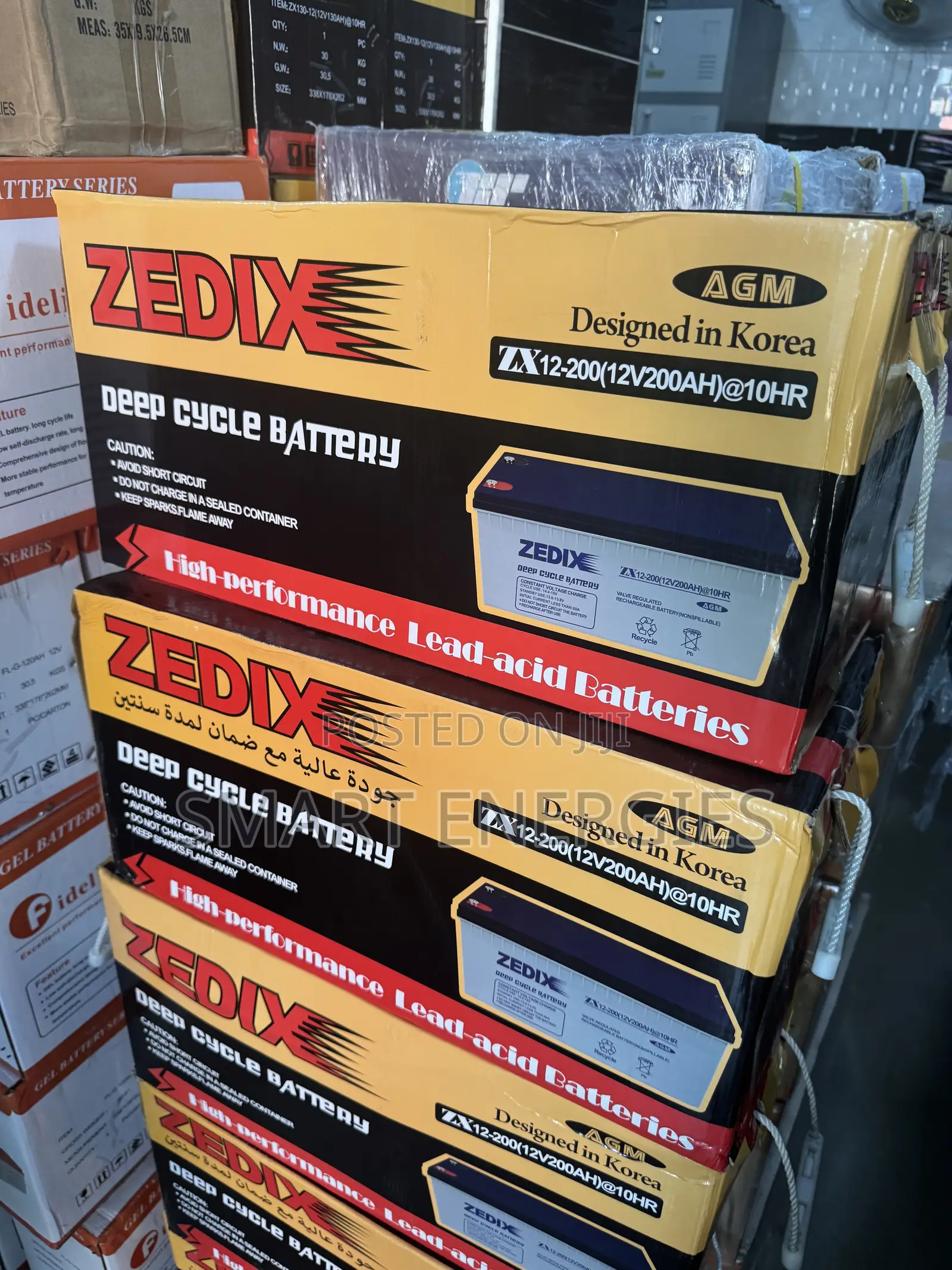 12v 200Ah Zedix Dry Cell Solar Battery