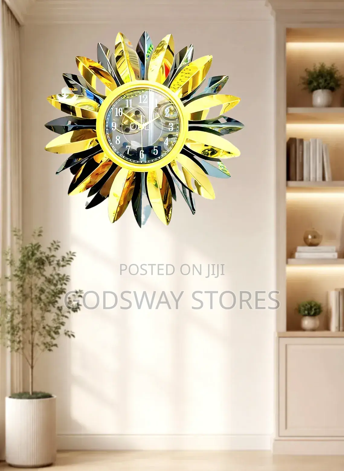 Luxury Leaf Wall Clock
