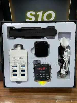 S10 Smart Watch 2-in-1 Gift Set With Bluetooth Speaker Accessories