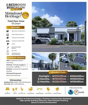 3bdrm Bungalow in Mainland Heritage, Ayobo for sale