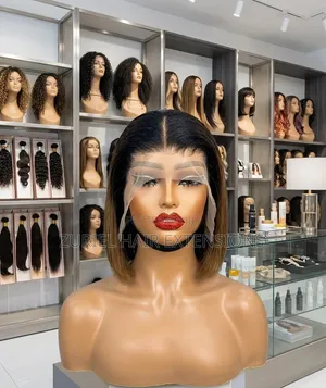 12 Inches Full Frontal Bob Wig | 100% Human Hair Full Frontal Wig