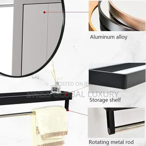 Mirror With Shelf Rack