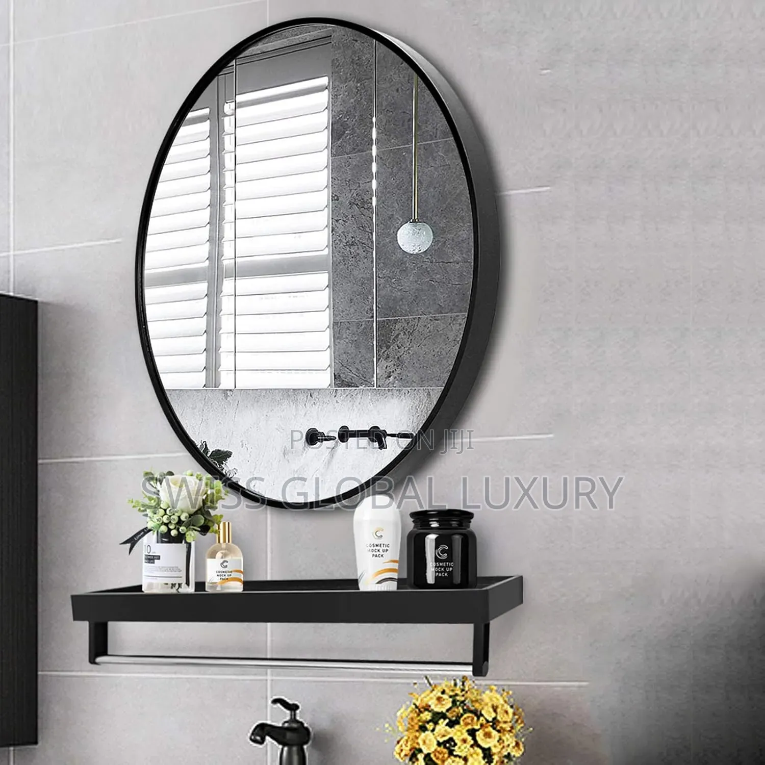 Mirror With Shelf Rack