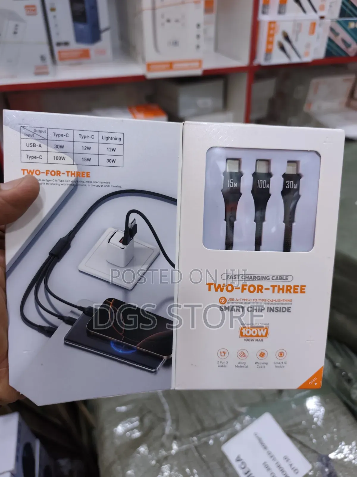 Ldnio Lc97uc Two for Three Cable