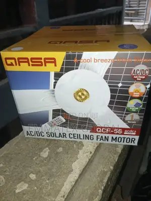 AC and Dc Solar Ceiling Fan Qasa