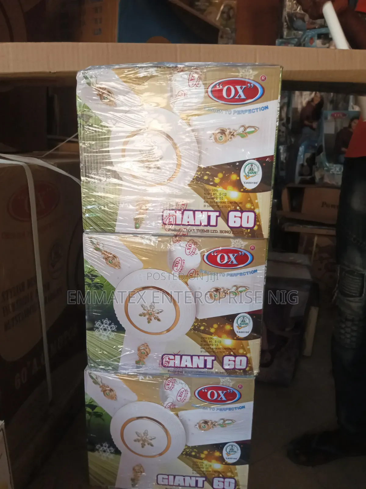 Original Ox Ceiling Fan Giant 60