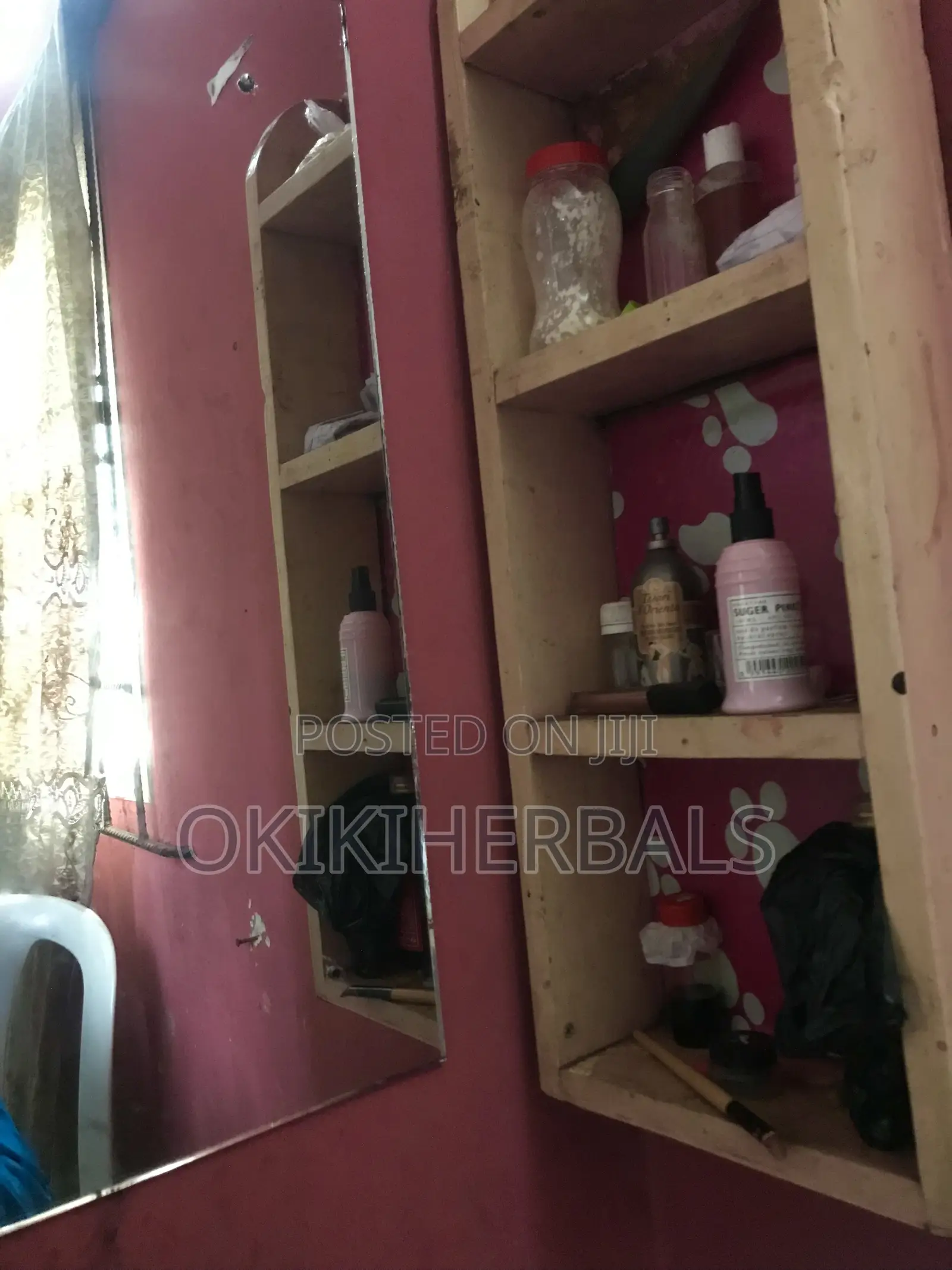 Mirror and Shelves