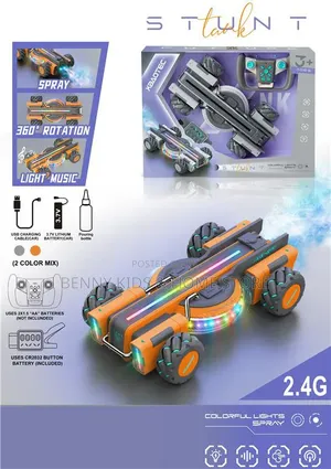 2.4G Remote Control Stunt Car With Spray Lights