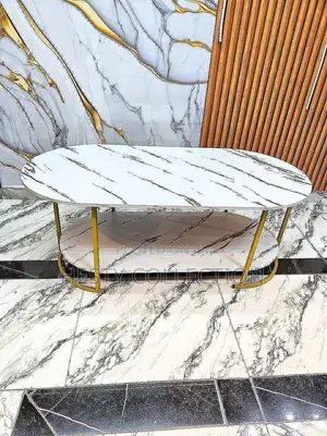 Faux Marble Centre Table Living Room Parlour Table Wooden MDF
