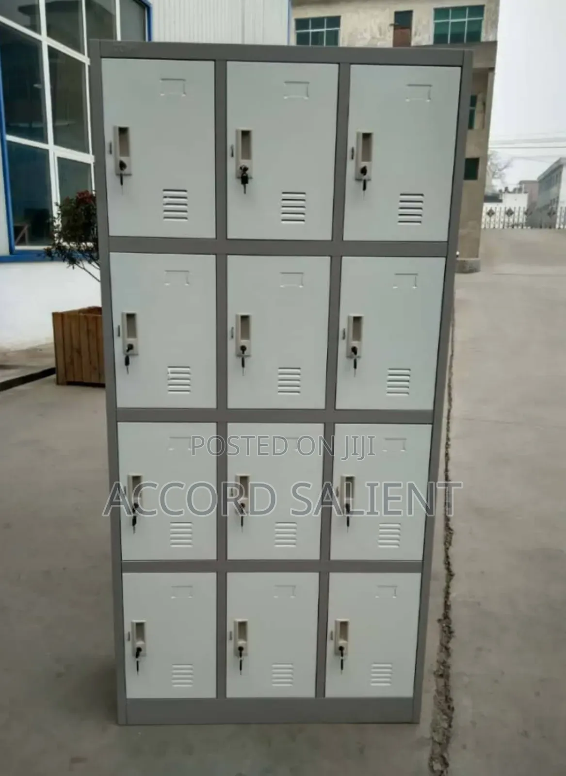 Multiple Doors Metal Locker With Separate Keys