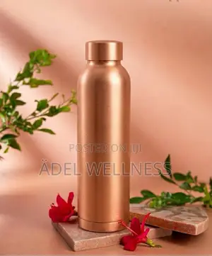 600ml Handcrafted Pure Copper Drinking Water Bottle