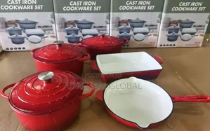 Vmigo Cast Iron 8pcs Cookware Set
