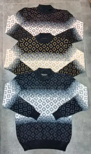Jacquard Crew Neck Sweater
