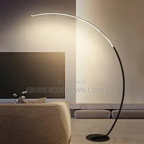 Curved Design Standing Floor Lamp LED Interior Decor Lightings