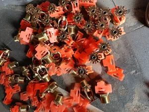 Collection of Pendent-Style Fire Sprinkler Heads, Featuring Brass