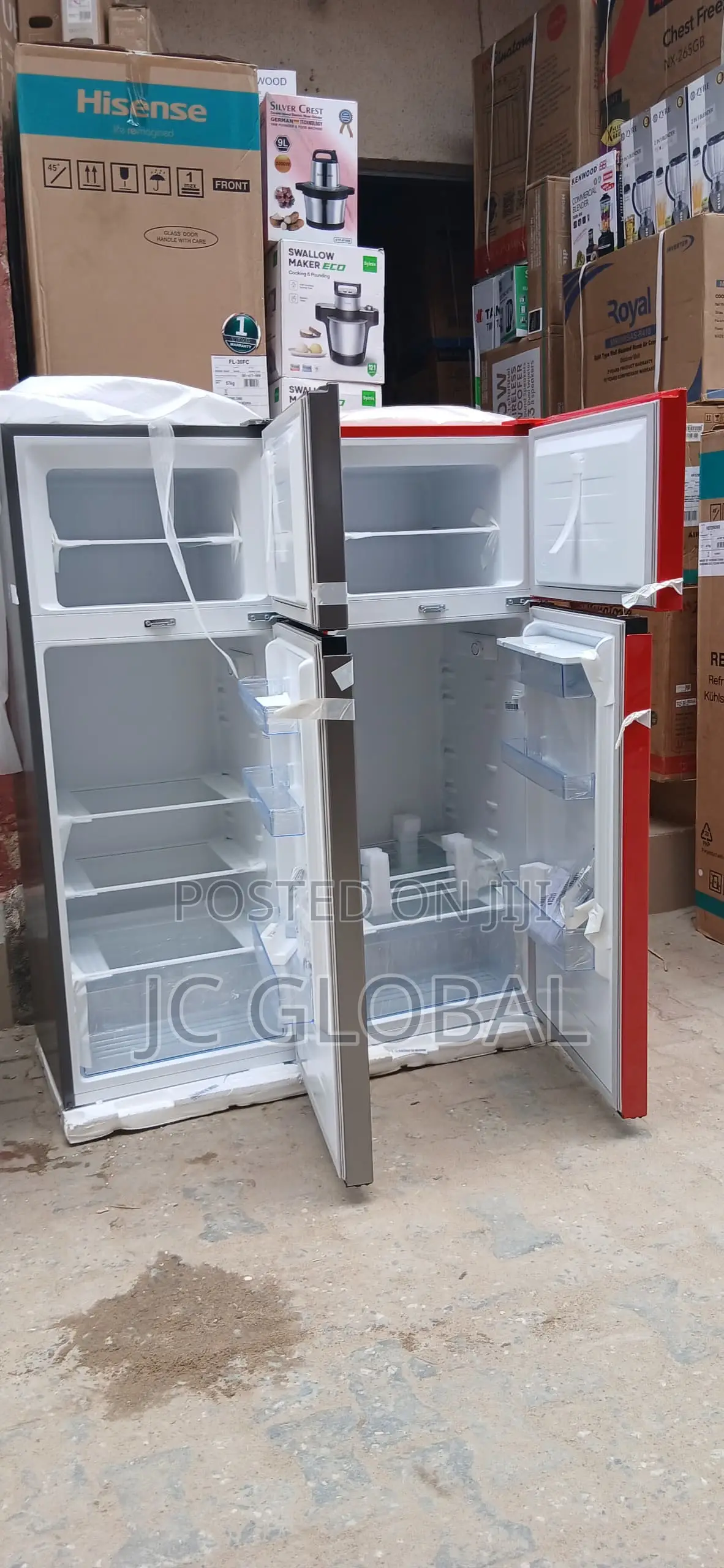 Original Hisense Double Doors Refrigerator