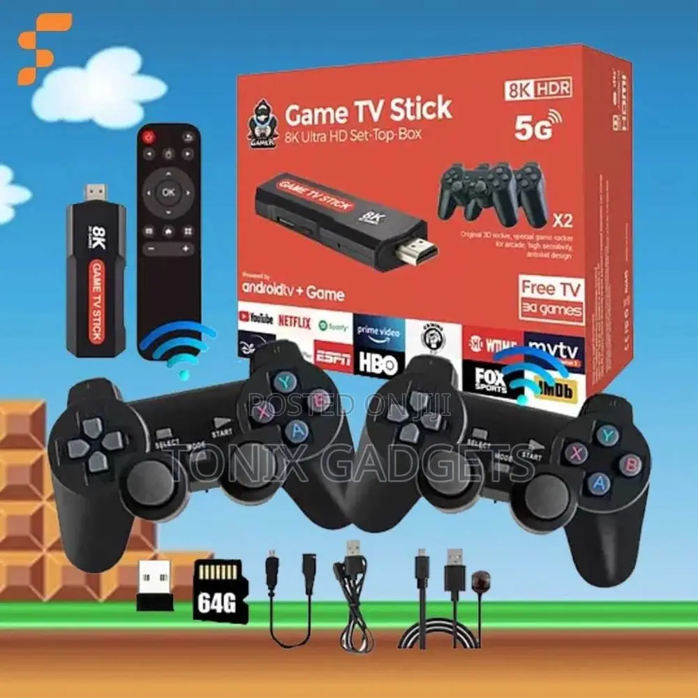 Game TV Stick With Gaming Box - Wireless Controller
