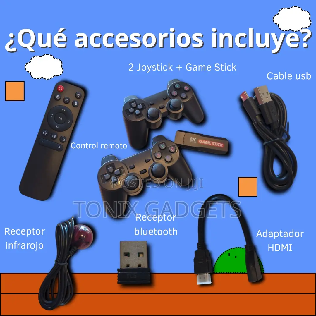 Game TV Stick With Gaming Box - Wireless Controller