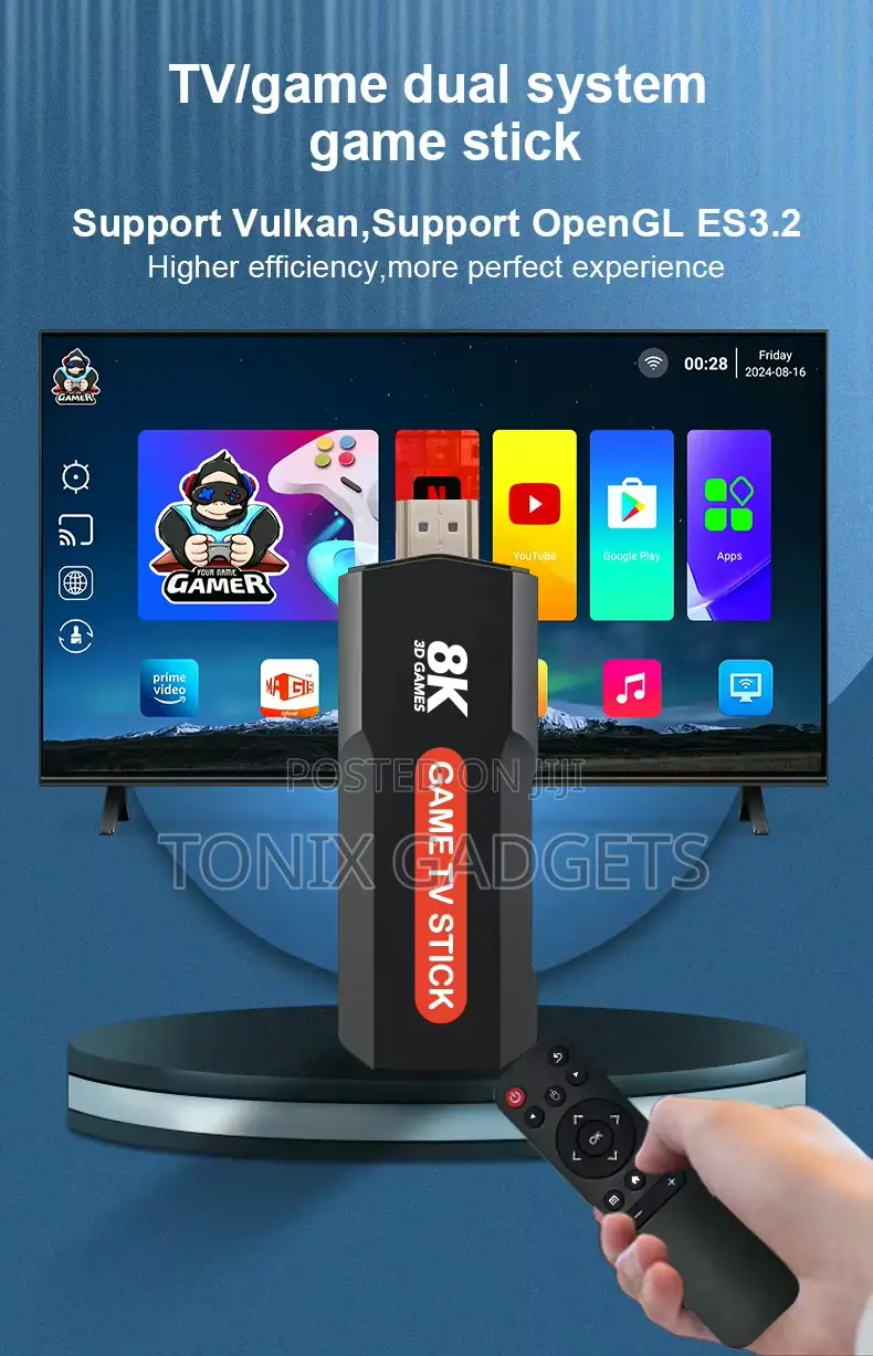Game TV Stick With Gaming Box - Wireless Controller