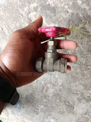 Brass Gate Valve (Marked "EURO UK"), Which Is a Manual Control Valve