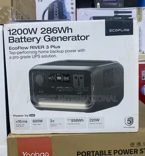 Ecoflow River 3 Plus Power Station 286wh LFP Battery