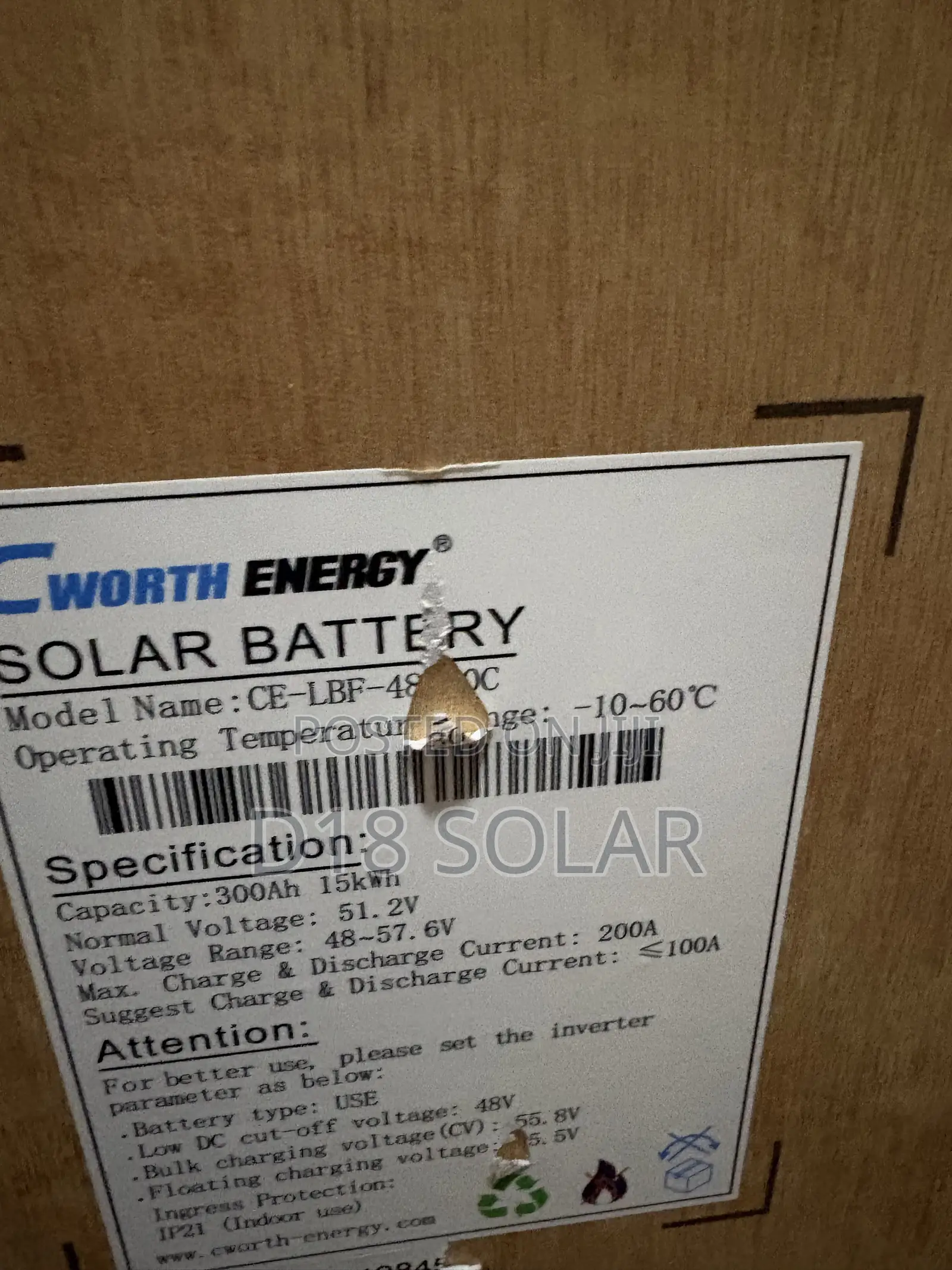 15wh C Worth Lithium Batteries 48v