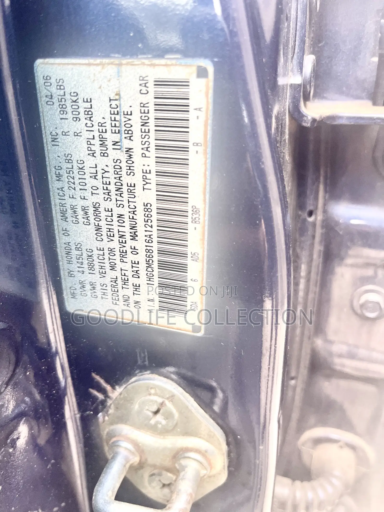 Honda Accord 2.4 Executive 2006 Blue