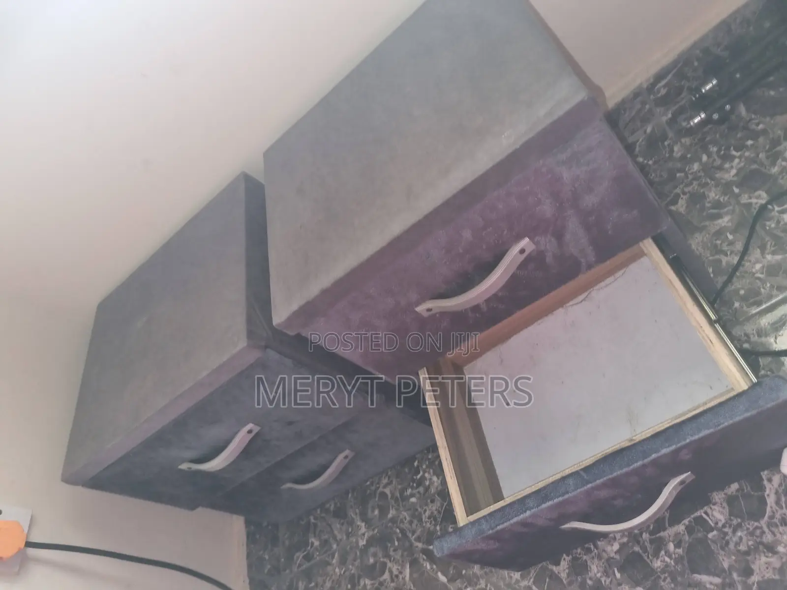 Bedframe, Mattress and Bedside Cupboards
