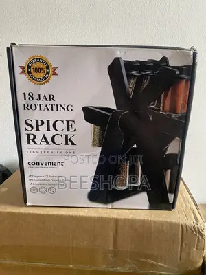 18 Jar Rotating Spice Rack Set