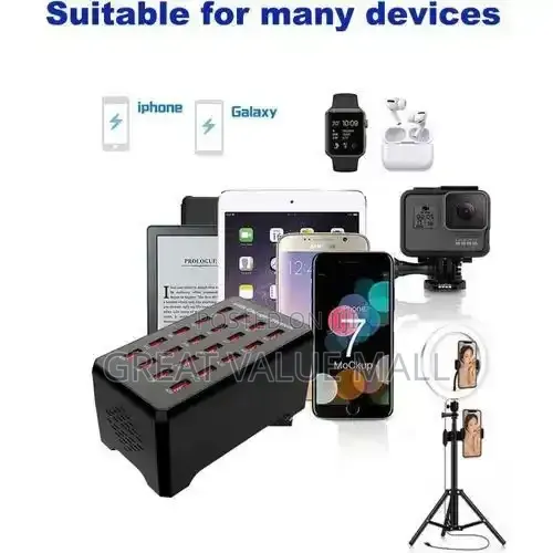 20 Port USB Charging Stations