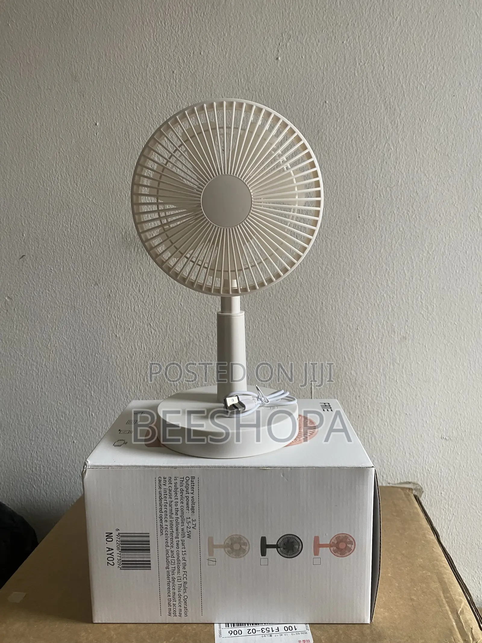 USB Rechargeable Portable Fan
