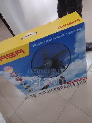 Qasa 18 Inch Rechargeable Fan for Home
