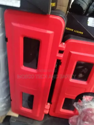 Red Plastic Fire Extinguisher Cabinet With Viewing Window