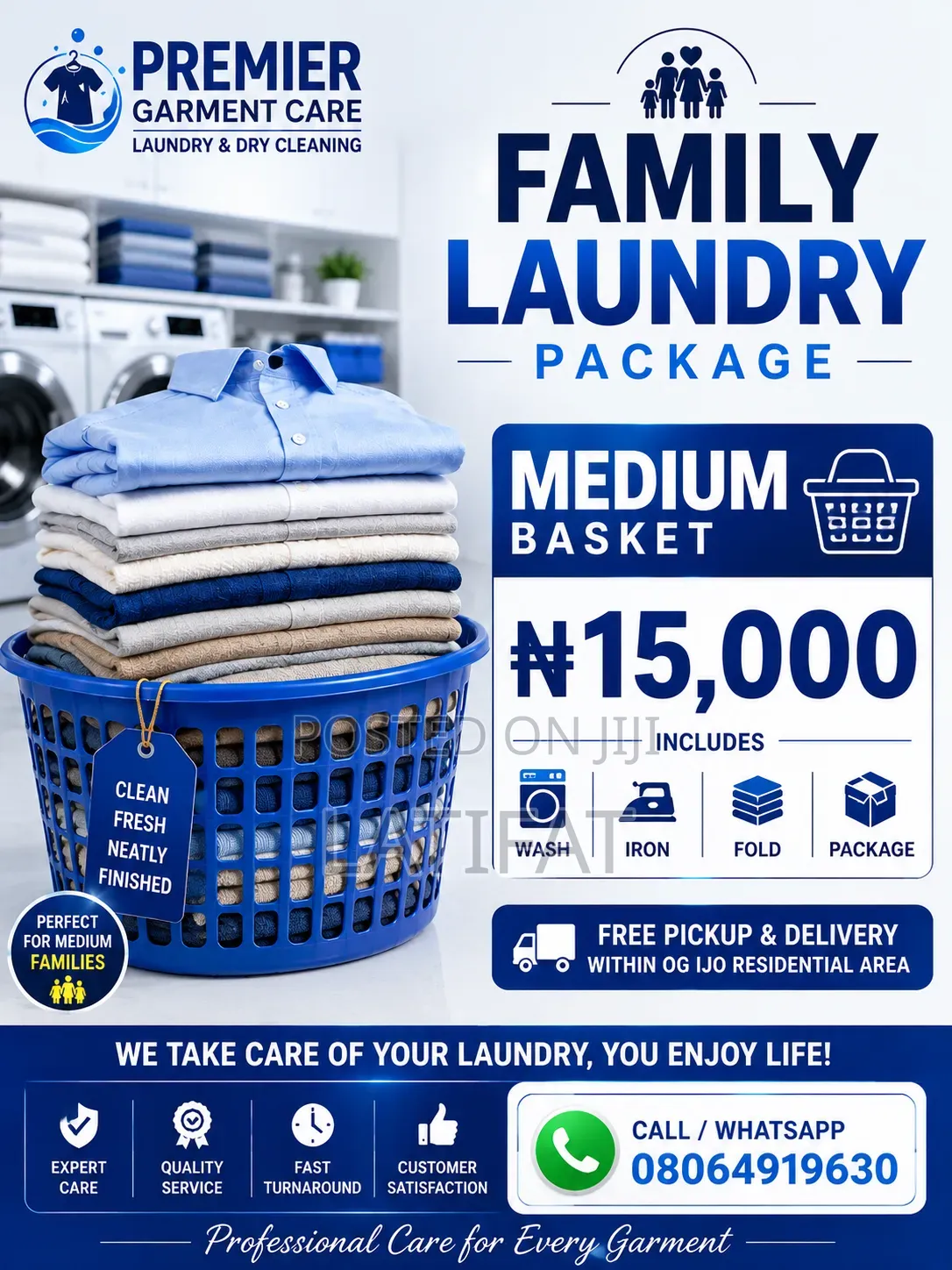 Premium Laundry Dry Cleaning Services, Doorstep Pickup Delivery