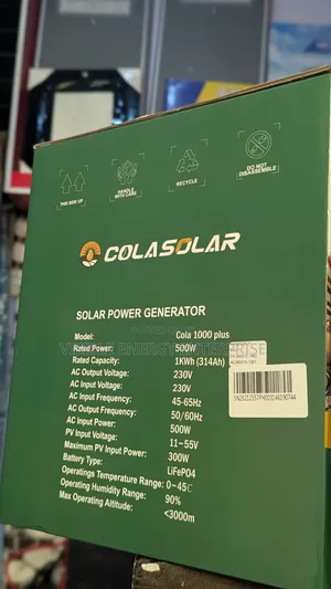 Cola 1000 Plus Solar Power Generator