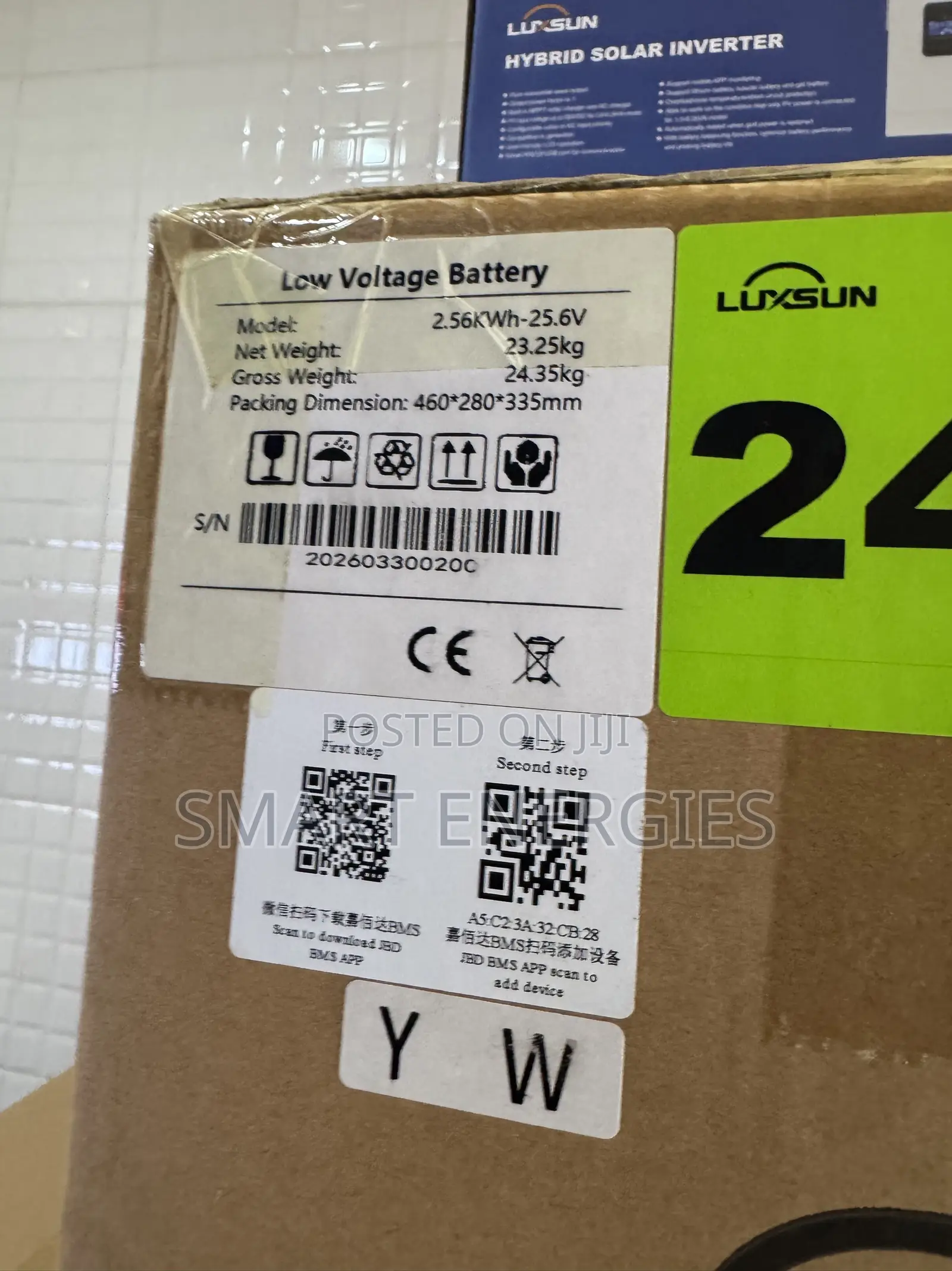 2.56kwh Luxsun Lithium Ion Battery