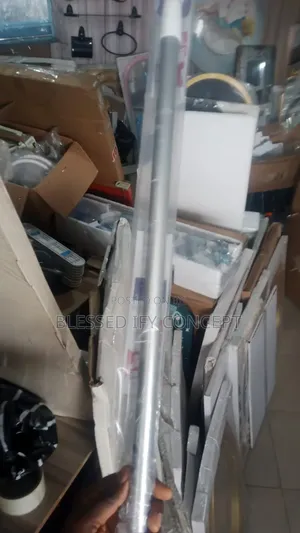Shower Curtain Rod, Adjustable Tension, Available in Different Colors