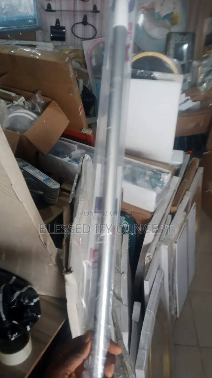Shower Curtain Rod, Adjustable Tension, Available in Different Colors