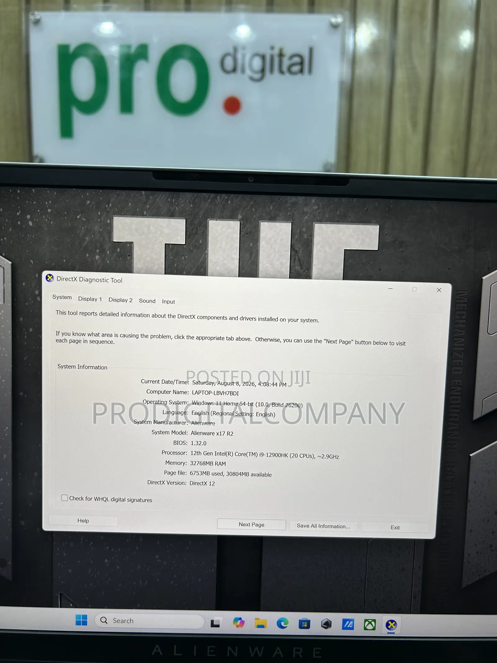 Laptop Alienware X17 R2 32GB Intel Core i9 SSD 1T
