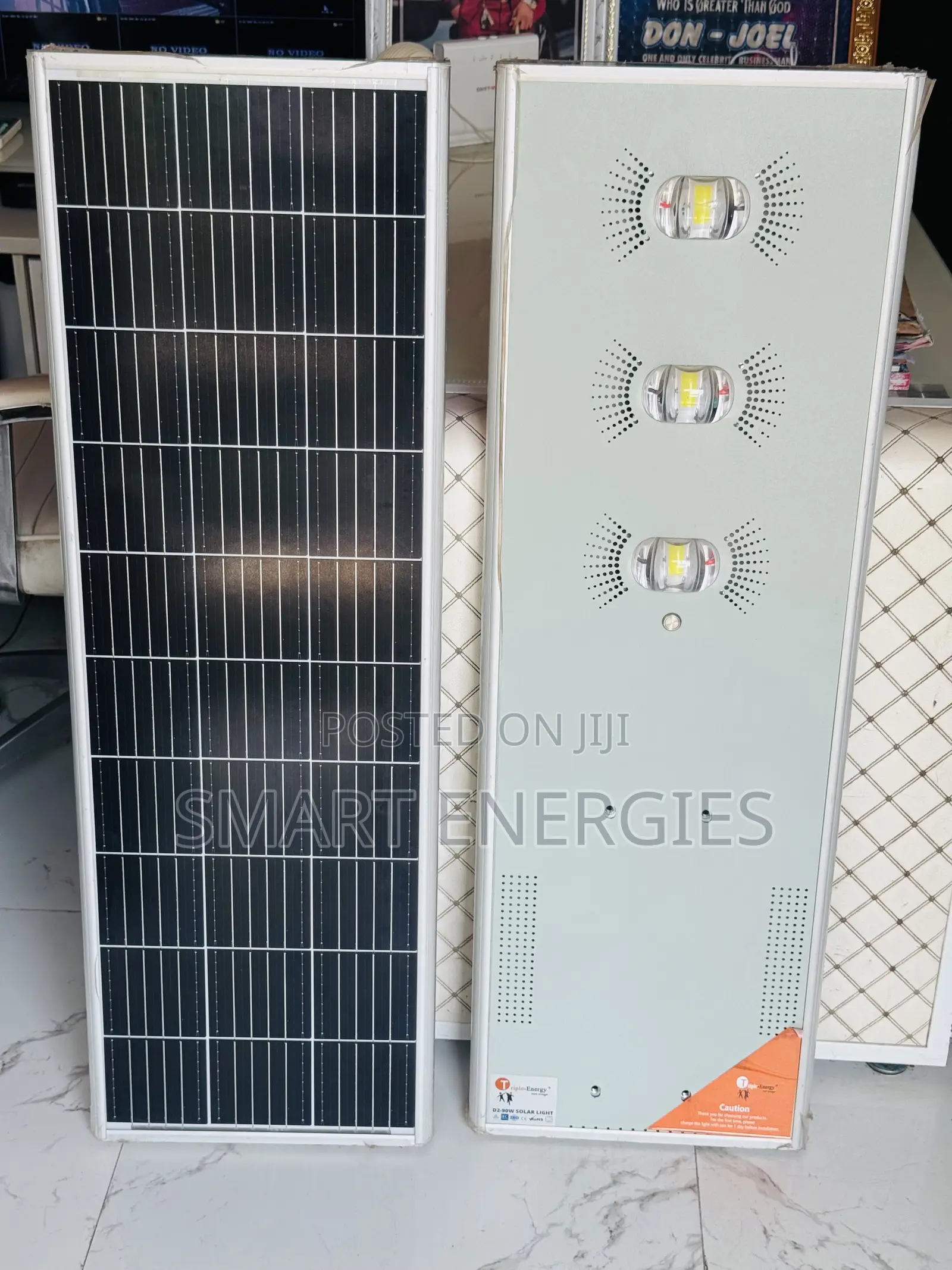 D2-90watts 3Eye Iron Body Solar Street Light