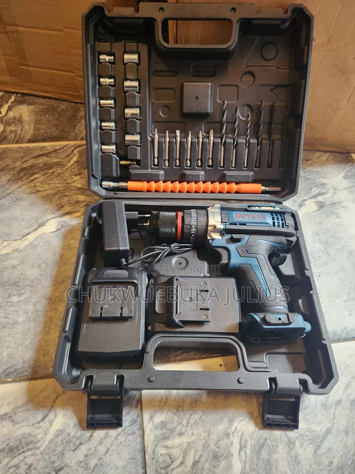 Bosch Cordless Driver Drill Set – Complete Kit With 2 Batteries
