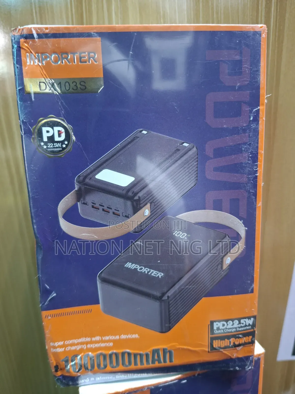 POWER BANK 100,000MaH 22.5w