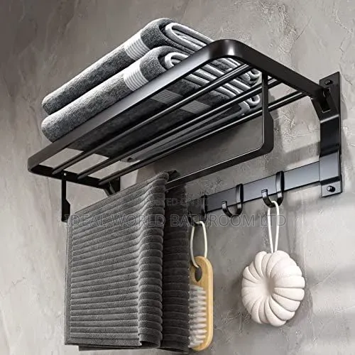 Multiple Towel Rack Black 
