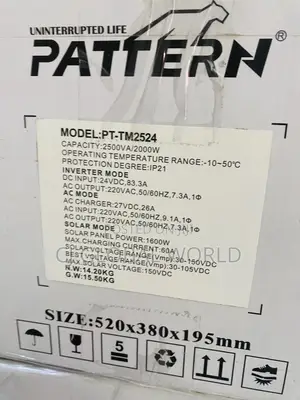 2.5Kva 24V Pattern Inverter